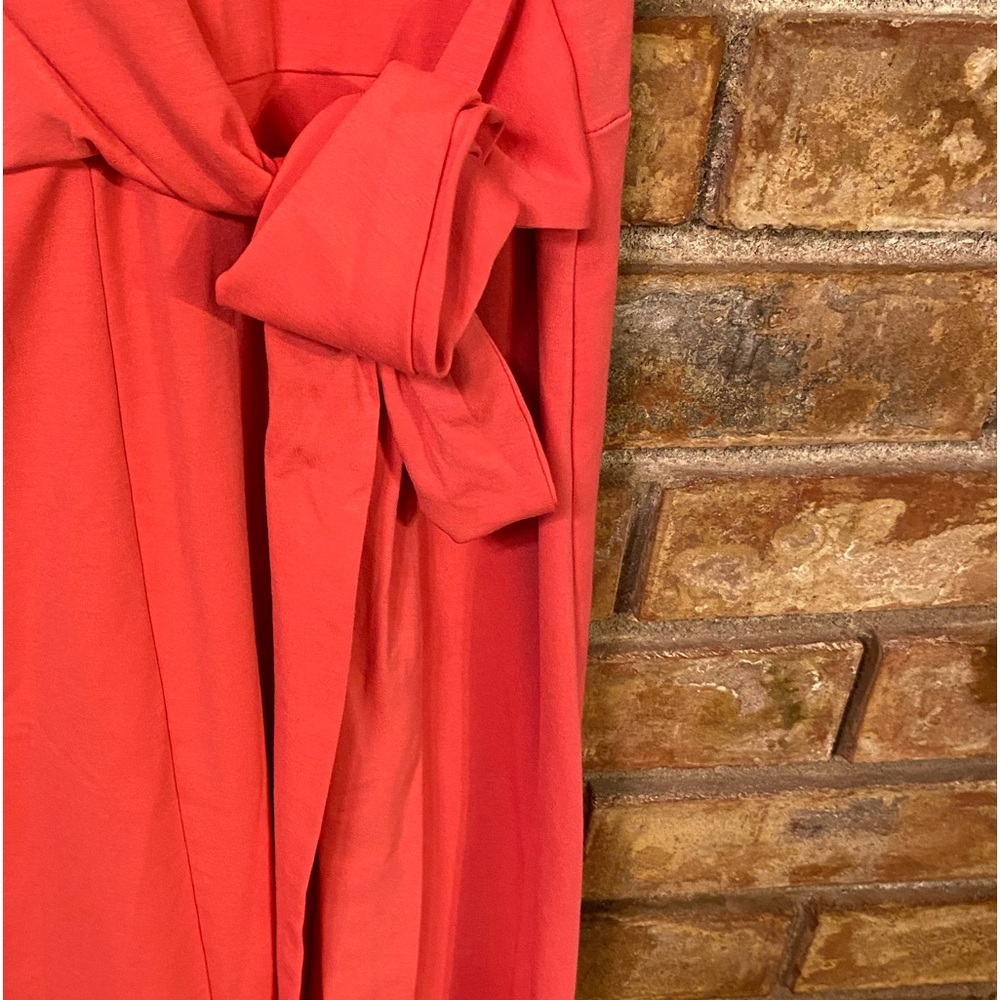 NWOT Banana Republic coral crossbody sachet wrap dress size XS - Picture 3 of 5